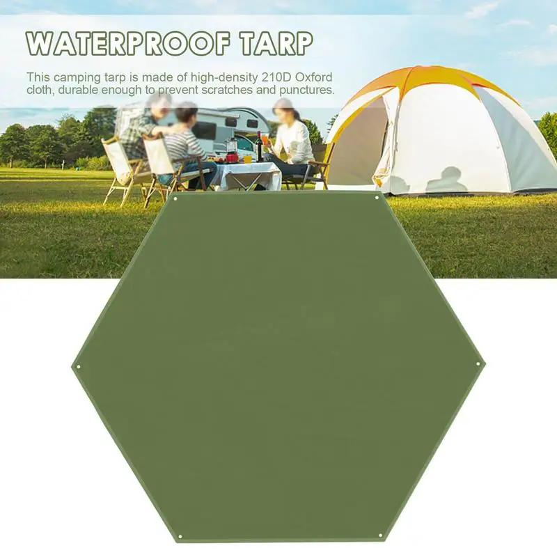 방수 캠핑 타프 두꺼운 피크닉 매트, 내구성 비치 패드, 다기능 텐트 발자국 태양 캐노피 그라운드 시트